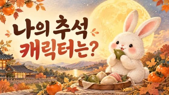 나의 추석 캐릭터는? · 웹사이트